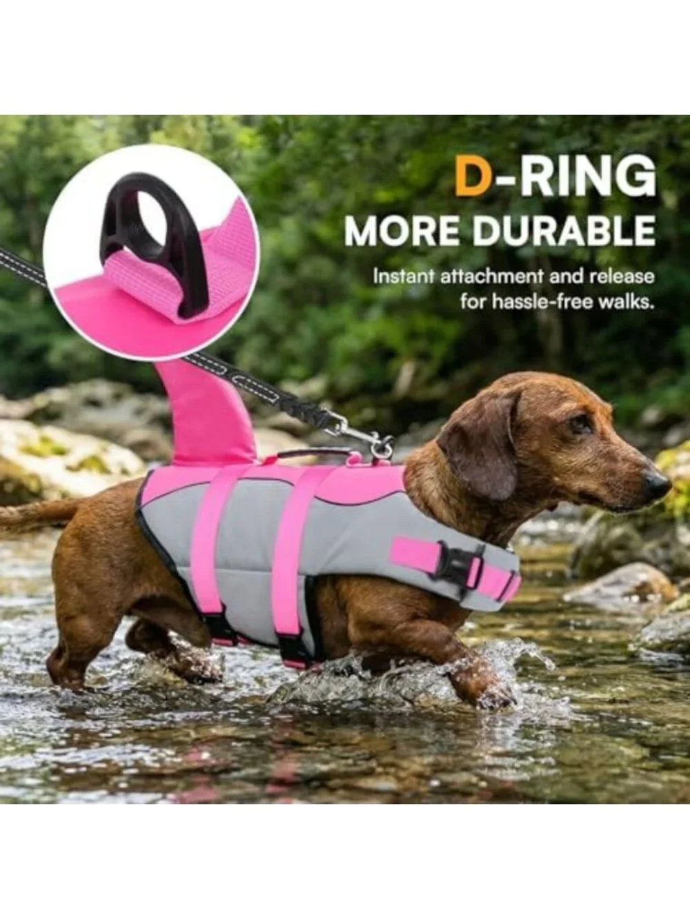 Cute Shark Dog Life Jacket Vest for Swimming & Boating - Pet Safety Floatation